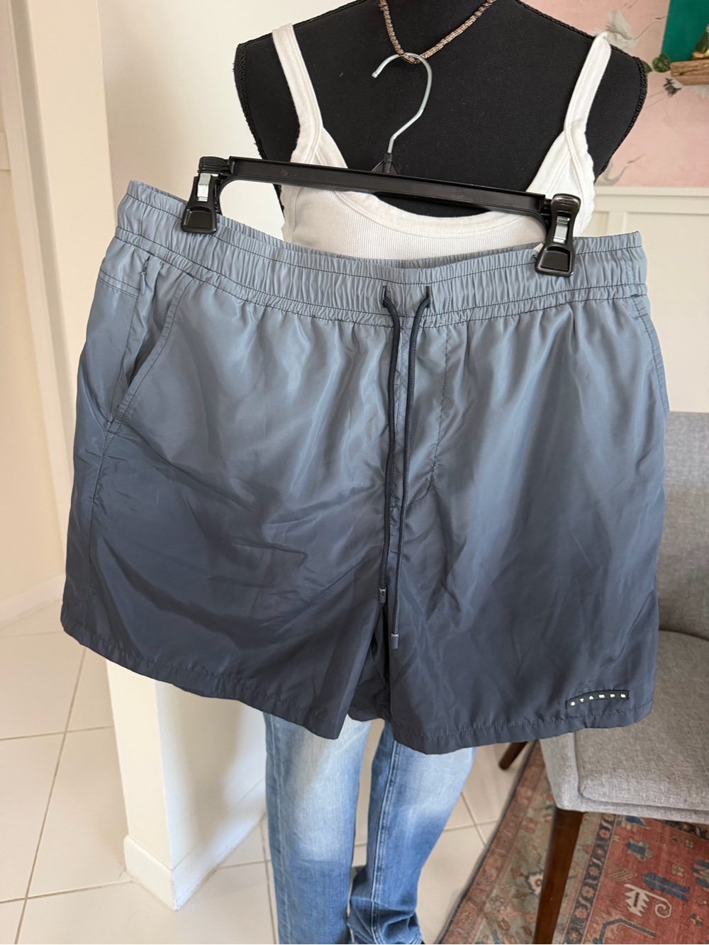 $190 Stampd Gradient Trunk swim/water-resistant shorts Men’s large Drawstring